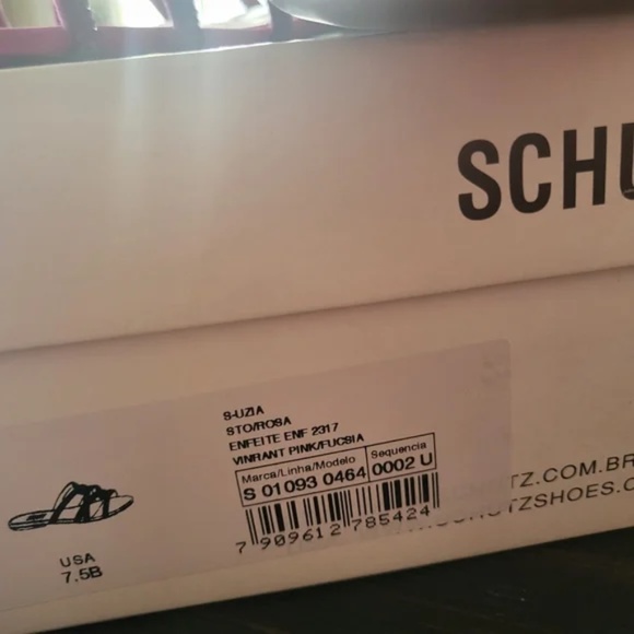 BRAND NEW SCHUTZ Fuchsia PINK size 7.5 Women's Sandals!! - Picture 11 of 11
